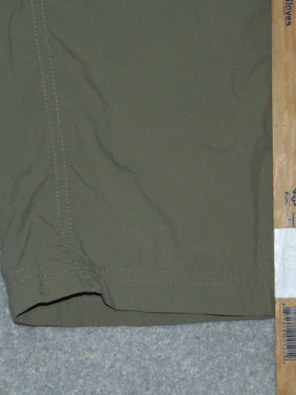 Columbia Silver Ridge II Convertible Men Pant 32X34 Green Omni-Wick